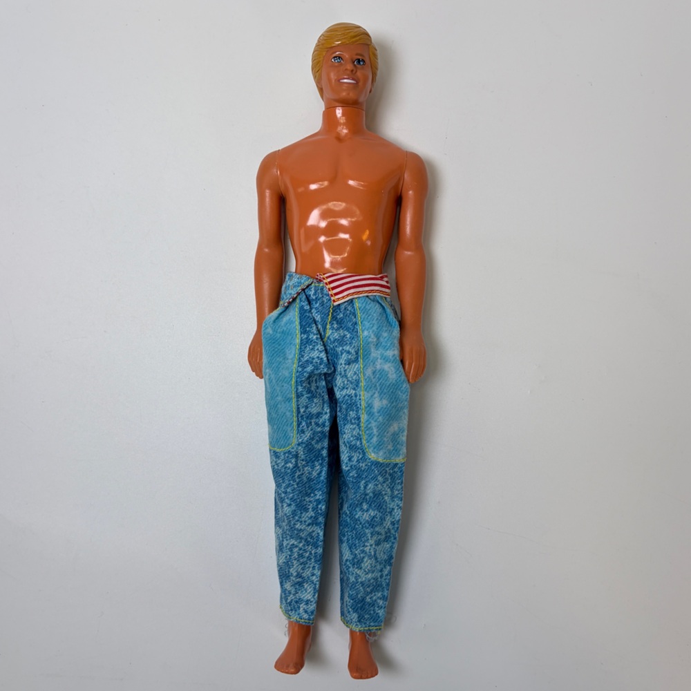 VTG Mattel Ken Classic Barbie 1983 1968 with All
American 80s Jeans Hammer Pants